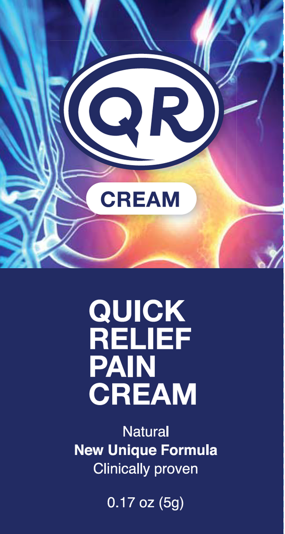 QR Quick Relief Pain Crm trial size  0.17 oz